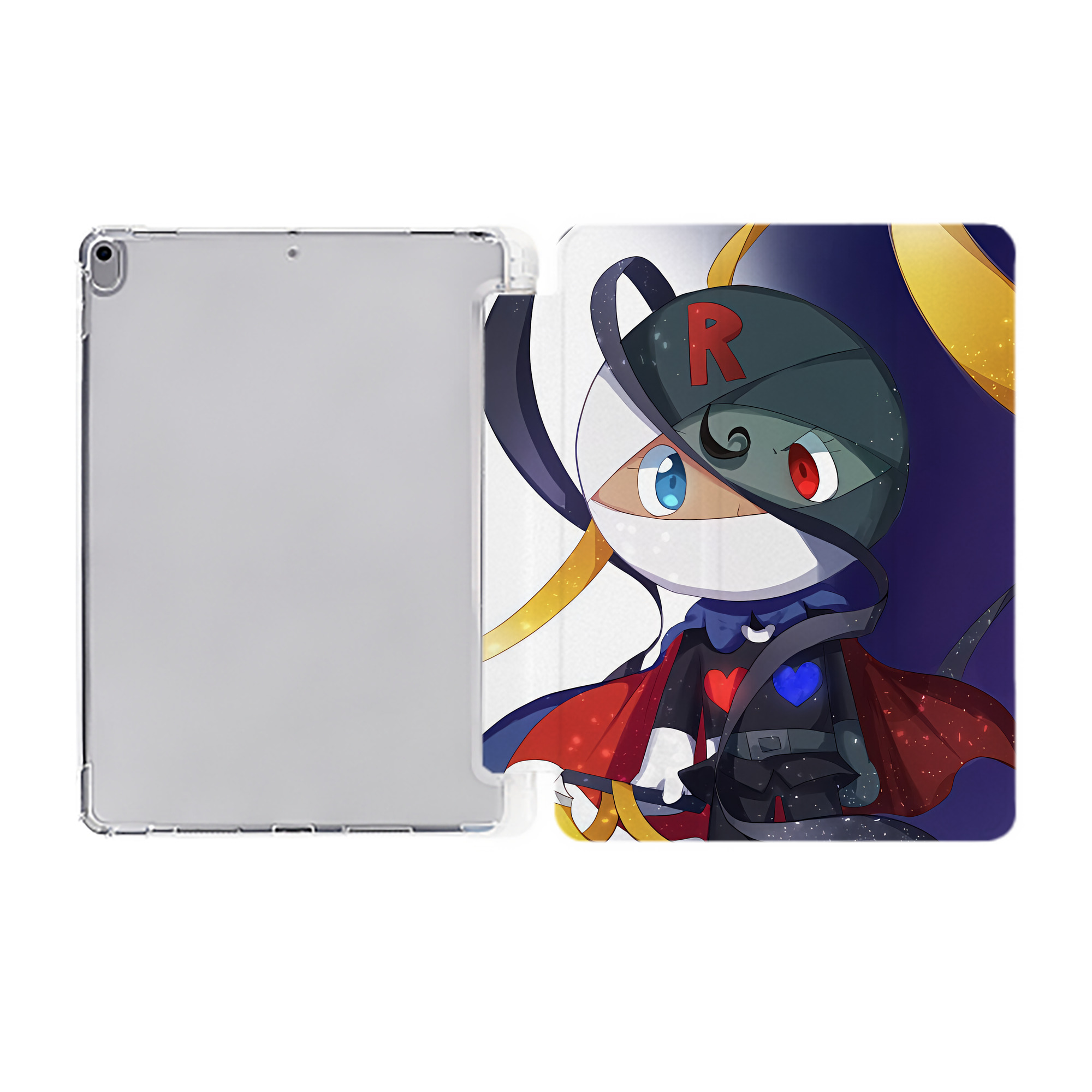 （画像用） アンパンマン Anpanman IPad ケース ペン収納付き 三つ折りスタンド PUレザー×シリコン 対応機種9.5/10.5/10.9インチ